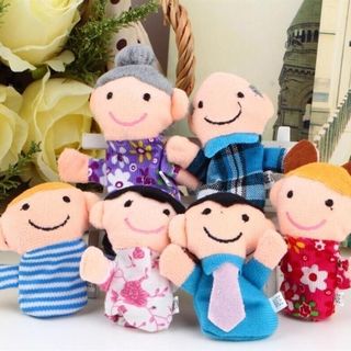 finger puppet happy family finger toyH finger doll baby clot