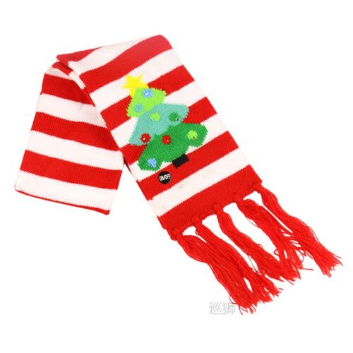 Christmas Hats with LED Light Soft Knitted Hat+Scarf Set San