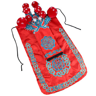 戏曲头饰用品京i剧武生武将扎巾男靠帽子盔帽软头盔将帽将巾软扎