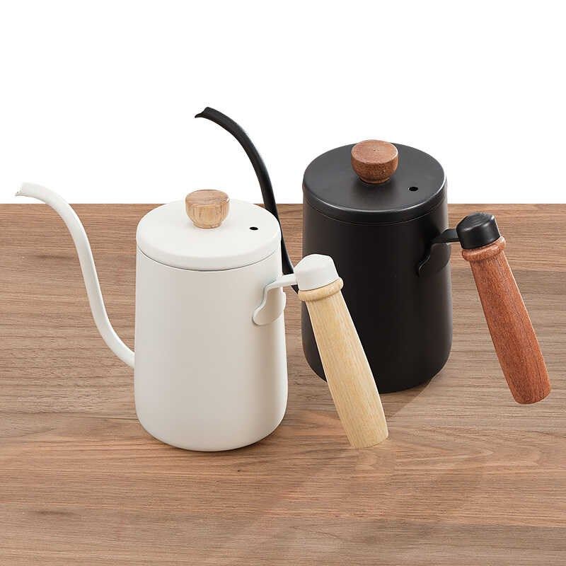 304不锈钢木柄平盖手冲壶咖啡厅家用手冲咖啡壶细口长嘴壶挂耳,餐饮具,手冲壶,淘宝优惠券,粉丝福利购,淘宝优惠卷