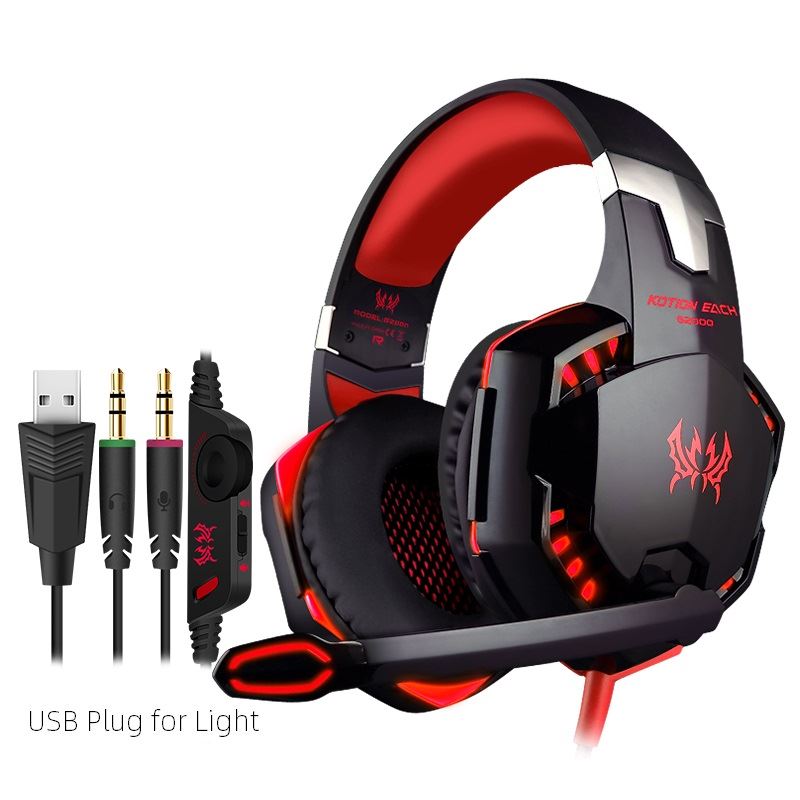 推荐EACH G2000 Headset over-ear Wired Earphone Gaming Headph 影音电器 游戏电竞头戴耳机 原图主图