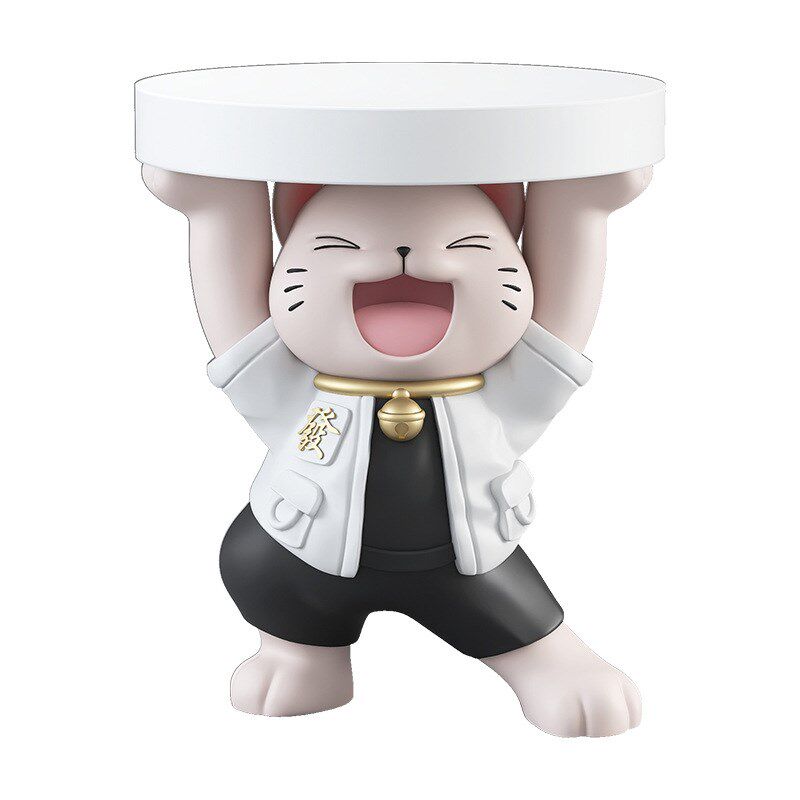 【音箱】创意招财猫落地摆件客厅家居饰品沙发旁托盘茶边几床头柜