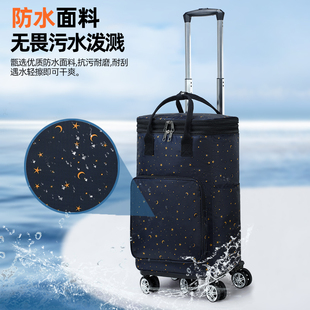 折叠拉杆小推车家用手拉车折叠便携拿快递小拖车买菜小拉车家用