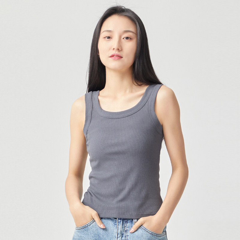 现货莫代尔棉质优可丝宽肩背心女士夏季薄款内Q搭遮副乳防走光修