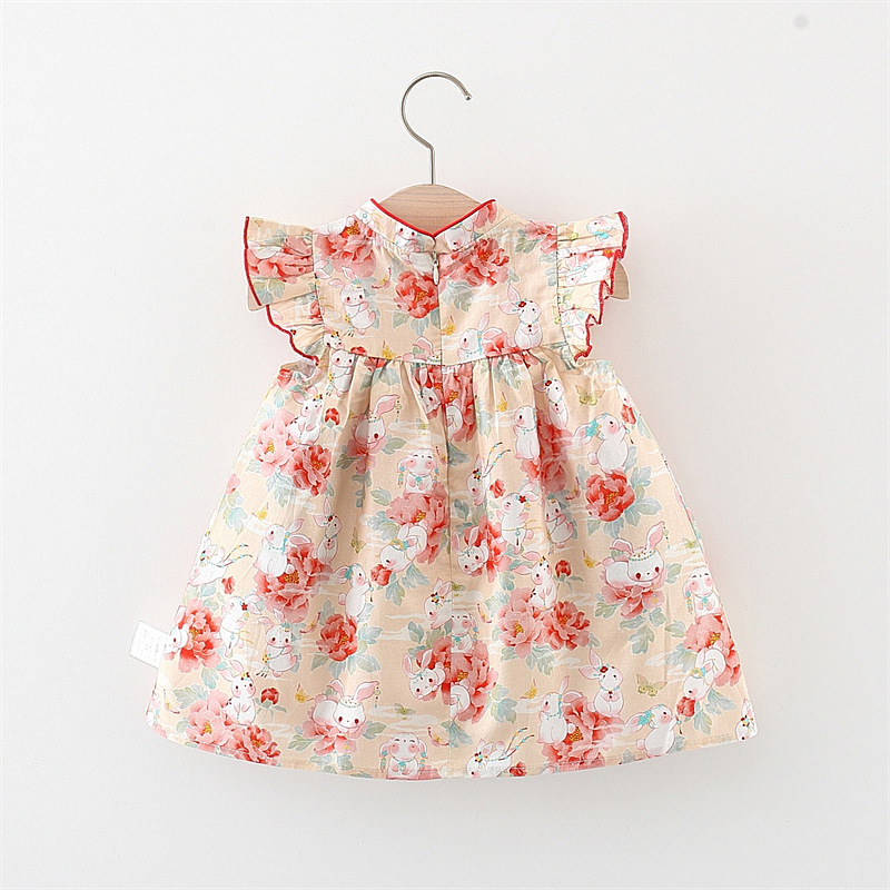 女童夏装a无袖洋装23新款婴儿小宝宝01-4岁女孩夏季薄款纯棉裙子