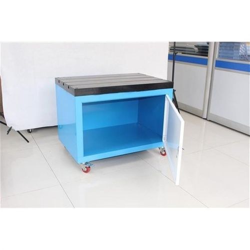 电动攻丝机平台600*900工具柜攻牙机500*800移动工作台铸铁平台