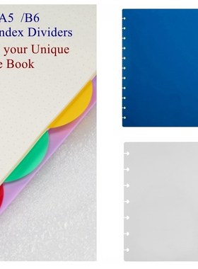 A4/A5/B6 Colorful Index Planner Dividers with Mushroom Holes