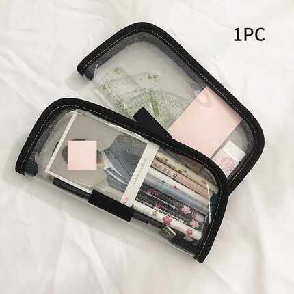 推荐Pouch Office Fashion Transparent PVC Portable School Sup