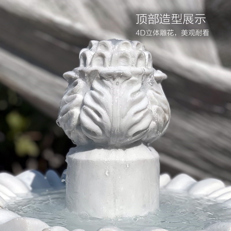欧式流水喷泉景观装饰造景户外庭院花园鱼塘喷水池婚庆摆件许愿池