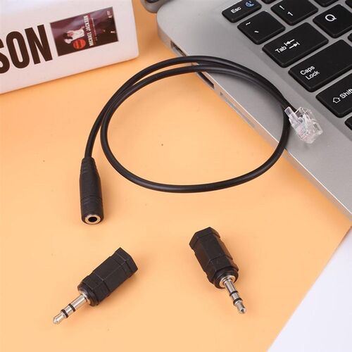 RJ9 To 3.5mm 2.5mm  Cable Connector  Telephone Headsets nive