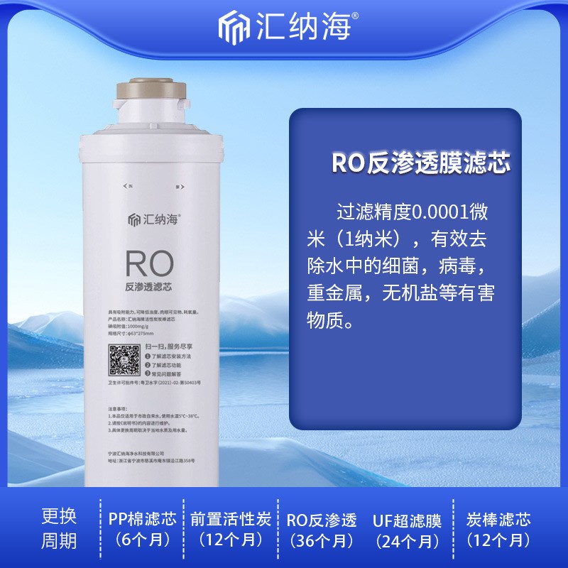 通用沁园净水器大胖滤芯PPC/CPP/RO 适用机型GKRL2803/2833/3803/