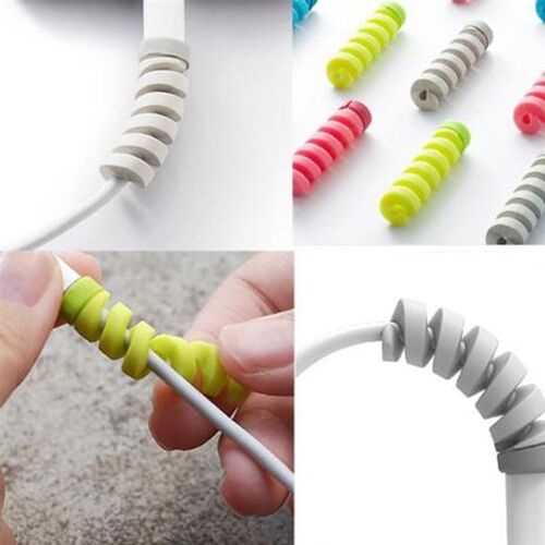 Wind Cellphone Charging USB Case Cover Silicone Spiral Data