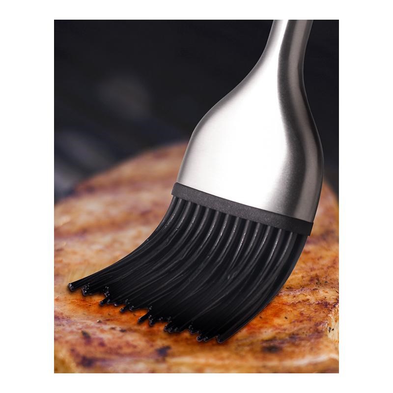 Silicone Basting Brush BBQ Grill Oil Sauce Brush Stainless S
