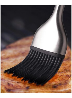 Silicone Basting Brush BBQ Grill Oil Sauce Brush Stainless S