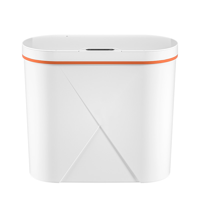 智能感应式垃圾桶夹缝带盖厕所卫生间香薰厨房自R动家用纸篓窄卧