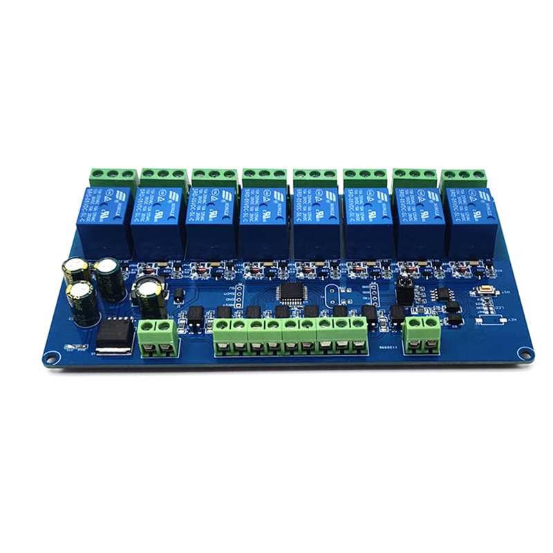 速发7-30V Modbus-Rtu 8 Channel Relay Module for RS485 TTL UA