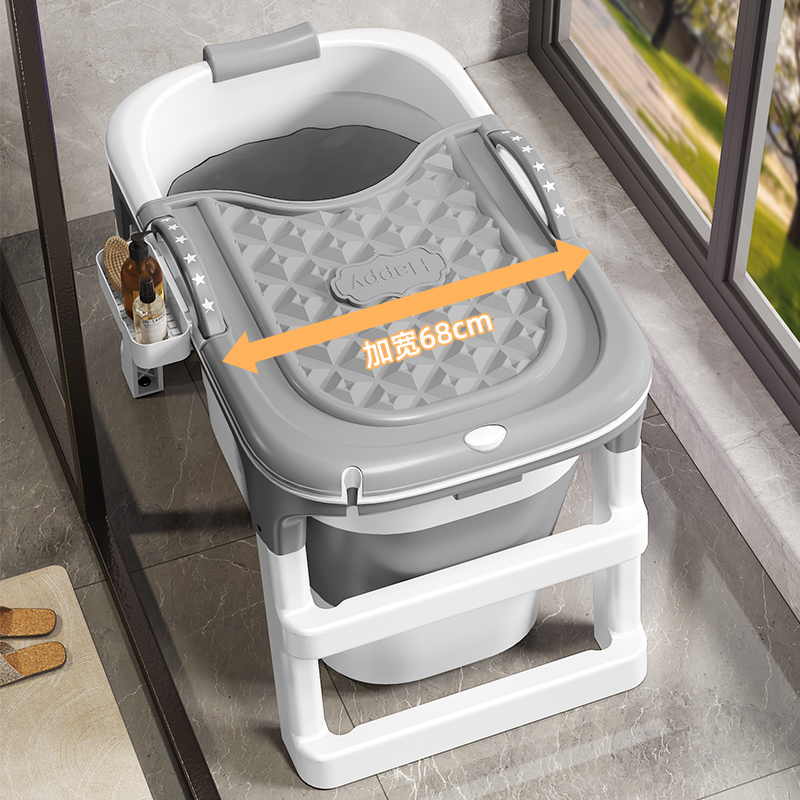 浴缸桶家用加厚桶可折叠成人全身浴盆大人浴桶洗澡桶泡澡沐浴儿童