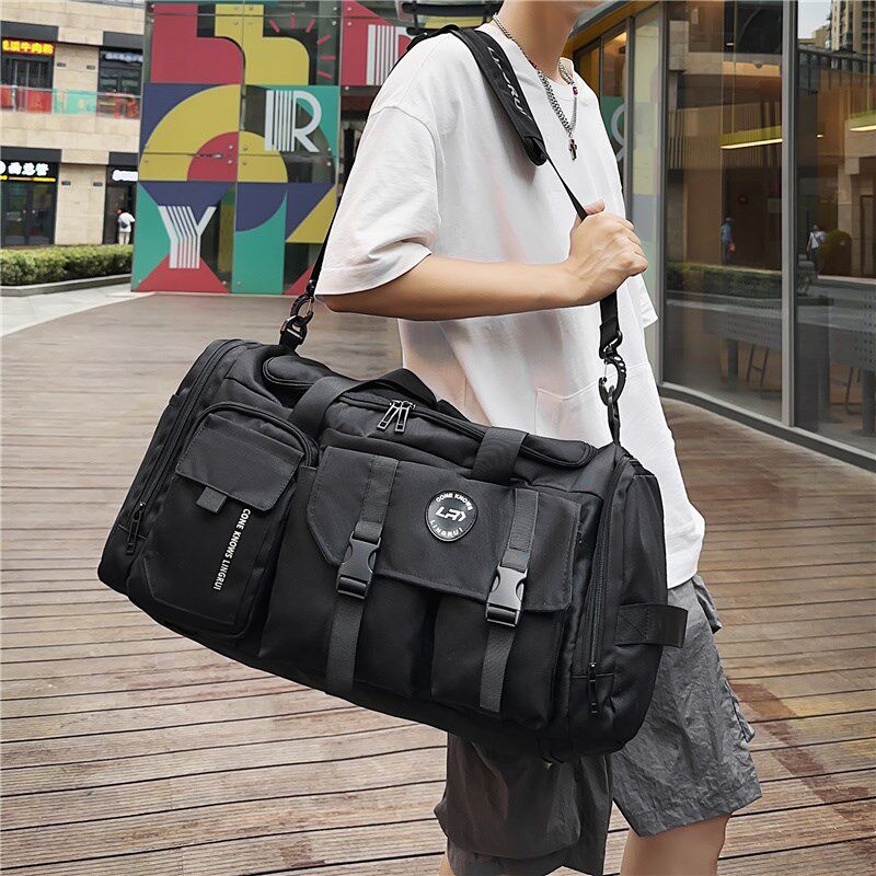旅行包男款大容量双肩包背包旅游斜挎包手提行李包干湿分离健身包