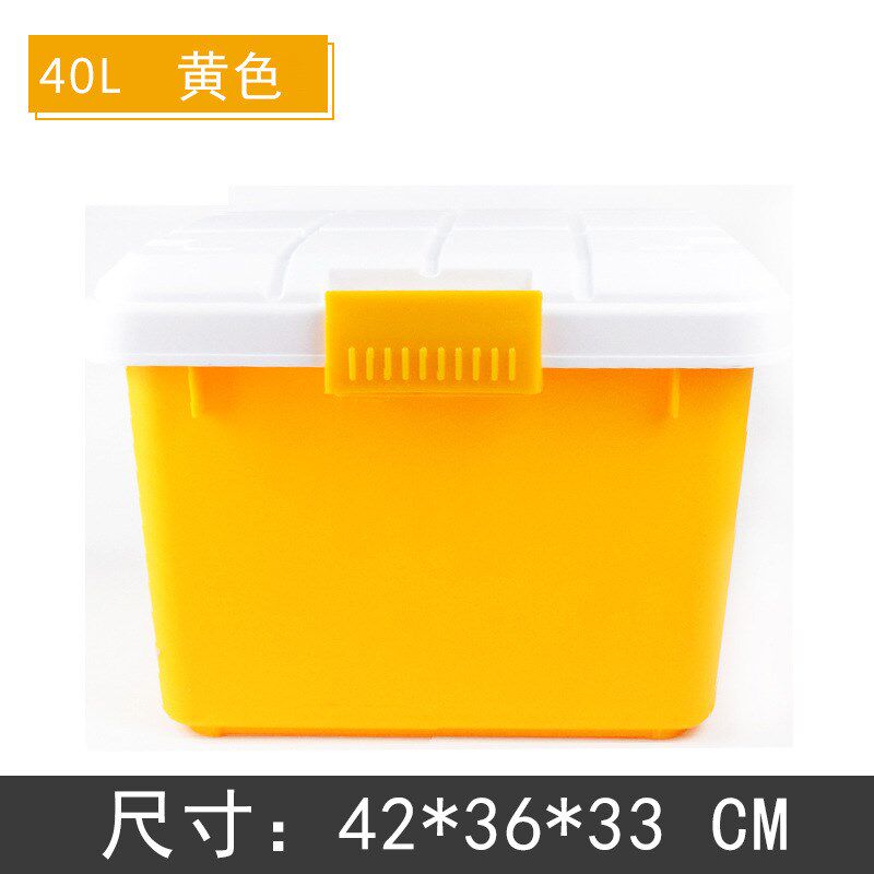 汽车后备箱塑料储物箱车载收纳箱小号多用途置物箱礼品送人箱子