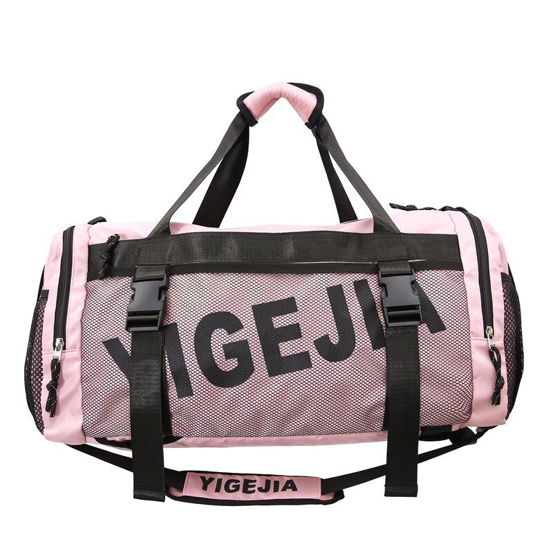 大容量斜挎包男款短途旅游行李包运动健身干湿分离手提包外出背包