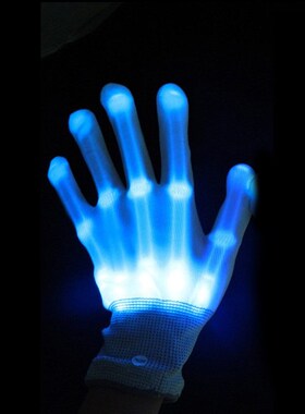 1pcs LED Flashing Gloves Glow Light p  Lighting Dance Party