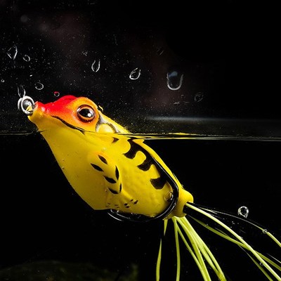 6g 10g 14g Frog Fishing Lures Treble Hooks Kit Snakehead Lur