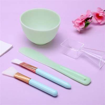 推荐Mask mixing bowl and brush mixer set 2 pieces of soft ge