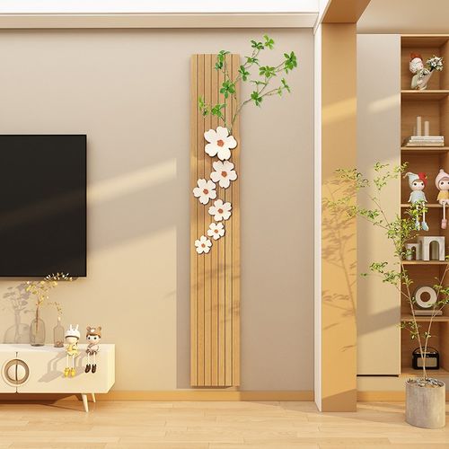 影电视机背景墙面大白墙面装饰壁画挂件贴纸自粘2024新款遮丑竖版