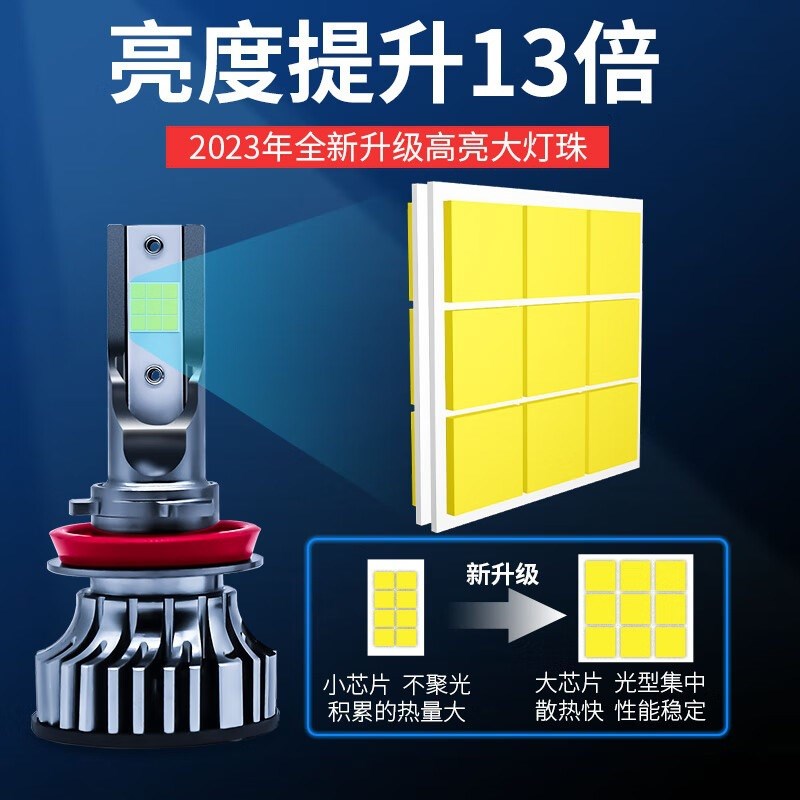 车型适用大众朗境led大灯汽车改装远近一体远光灯近光灯led车灯泡