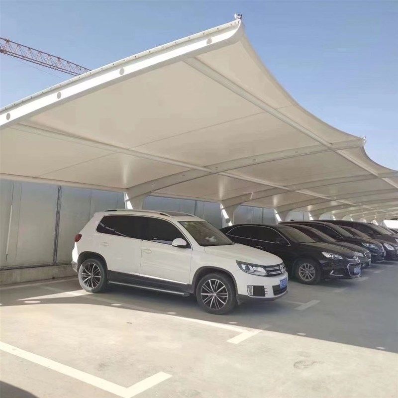 膜结构车棚停车棚汽车遮阳蓬户外遮阳棚钢膜结构7字自行车雨棚,包装,五金配件包装,淘宝优惠券,粉丝福利购,淘宝优惠卷