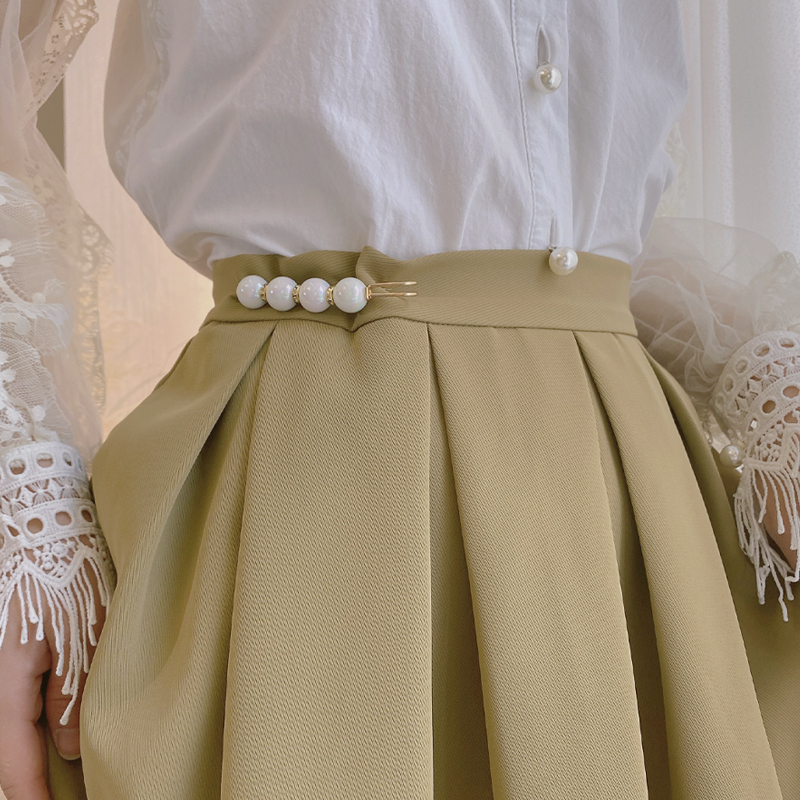 裙子裤子收腰改小别针女外套披肩开衫毛衣胸针仿珍珠装饰围巾扣