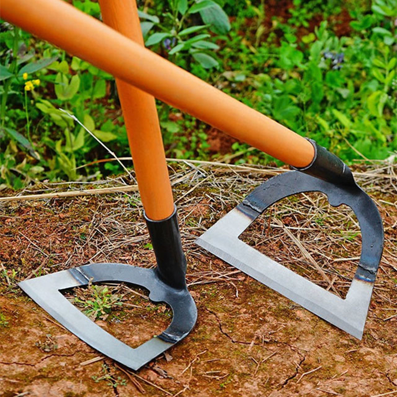 极速1PC Hollow Hoe Handheld Steel Weeding Hoe For Outdoor Fa