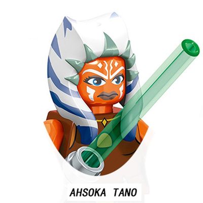 网红Ahsoka Tano Building Blocks Yoda Luke Skywalker Obi- Wan