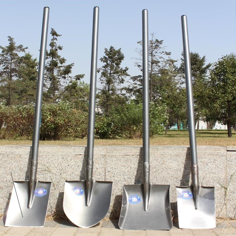 全钢加厚大铁锹锰钢尖方平头铁锨农用挖土种花钢锹户外铲子