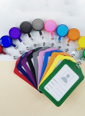 Candy Colors Horizon Style Nurse Id Badge Holder with Retrac