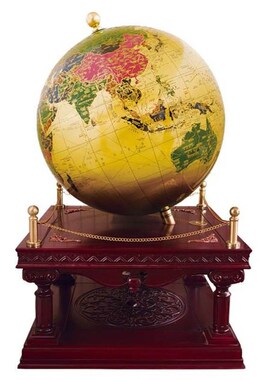 实木地球仪正鑫摆件办公室装饰品毕业季校庆公司开业乔迁庆典礼品