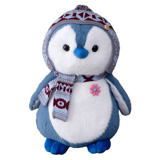 极速cute plushie pillow hooded penguin soft toy aquarium rag