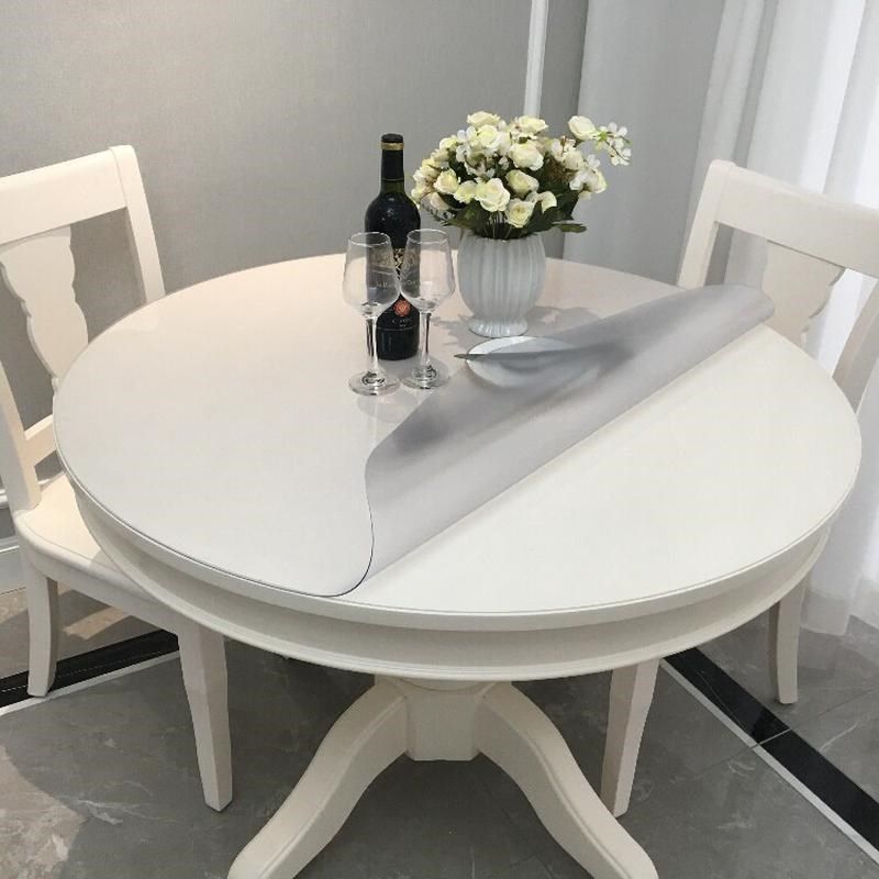 免洗圆形桌垫塑料透明软玻璃水晶板圆桌布pvc餐桌布防水防油新品,居家布艺,桌布,淘宝优惠券,粉丝福利购,淘宝优惠卷