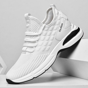 秋季内增高10cm8cm6cm男鞋运动网面鞋子白色男士休闲增高鞋男12cm