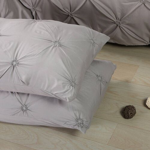 Grey Black Duvet Cover Bedding Set Solid Bed Covers Pinch Pl