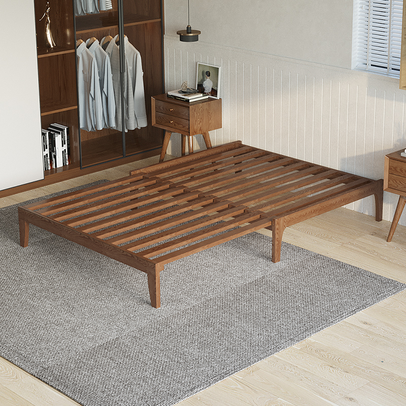 可伸缩单人床90cm公分床架子无床头900宽9L0×200小户型实木沙发
