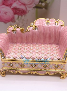 俄罗斯锡金属工艺品欧式沙发椅摆件家居饰品柜台小佛牌供台摆设