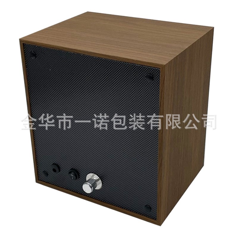 现货黑胡桃纹木质3表位自v动摇表器电动机械手表上链马达表盒三表