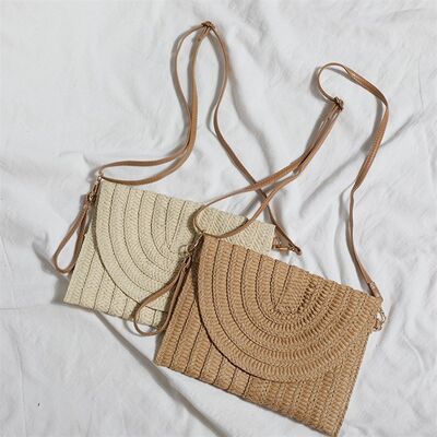 推荐2021 straw bag handbag shoulder aslant package envelope