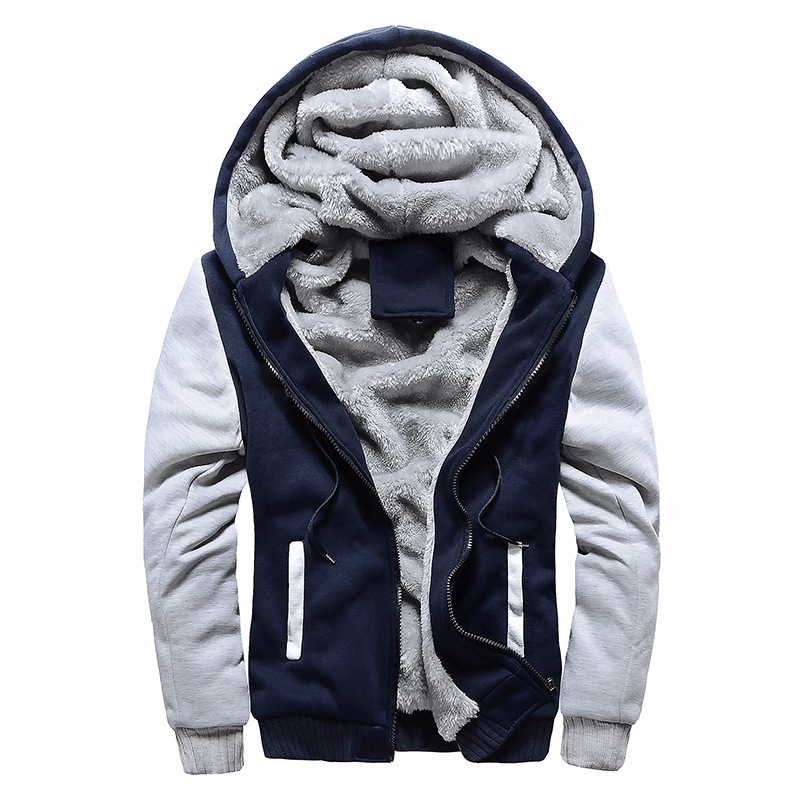 速发Winter Men's Coats Thicken Warm Jackets for Men Fleece C