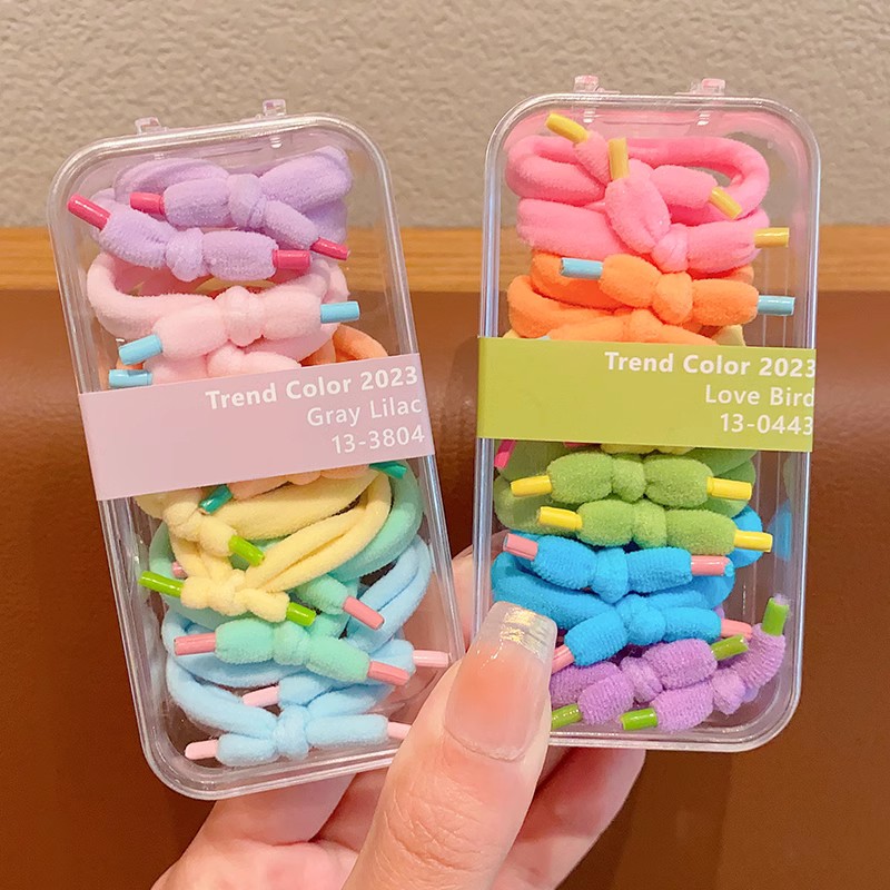 女童橡皮筋可爱搞弹力不伤发小女孩彩色头绳2023新款结实儿童发圈