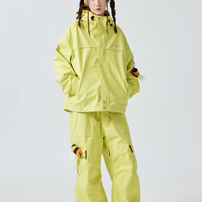 滑雪服女款单板双板小众滑雪服男款专业防水滑雪裤冲锋衣套装