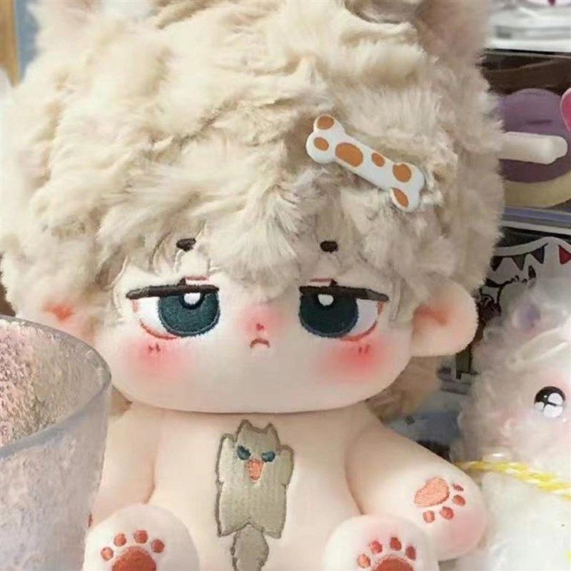 棉花娃娃男款20cm花生豆现货送衣服带骨架尾巴公仔换装可爱小礼物,模玩/动漫/周边/娃圈三坑/桌游,棉花娃娃,淘宝优惠券,粉丝福利购,淘宝优惠卷