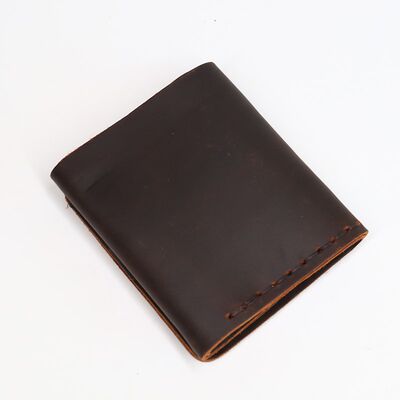 推荐SIMLINE Genuine Leather Men Wallet Vintage Handmade Craz