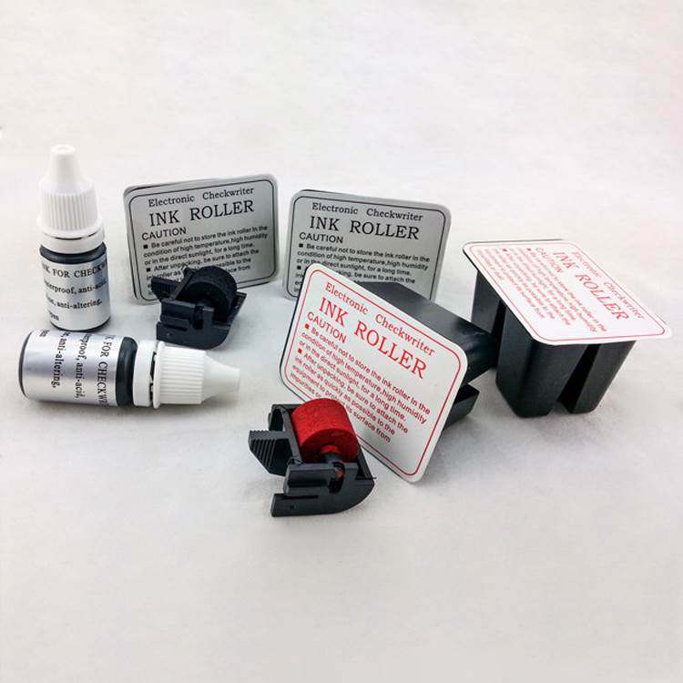 小型支票机墨水油墨印表机墨水普霖惠朗准星杰W美达机油墨轮